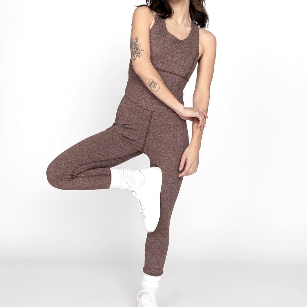 Imbodhi "The Astra" Bodysuit - Charcoal Heather Gray - Medium